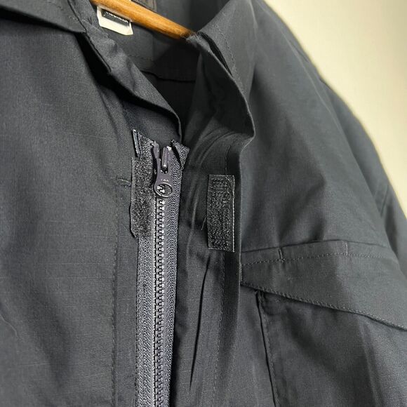 Tru-Spec Black Tactical Shirt Size XL Reg Long Sleeve Button Front - Picture 6 of 11